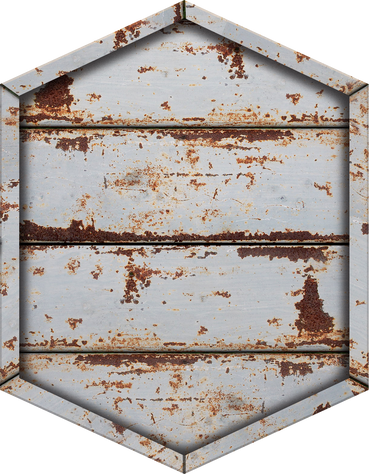 Rusty Metal Sign Cutout